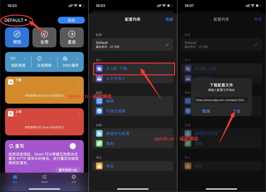 Stash 客户端添加订阅链接